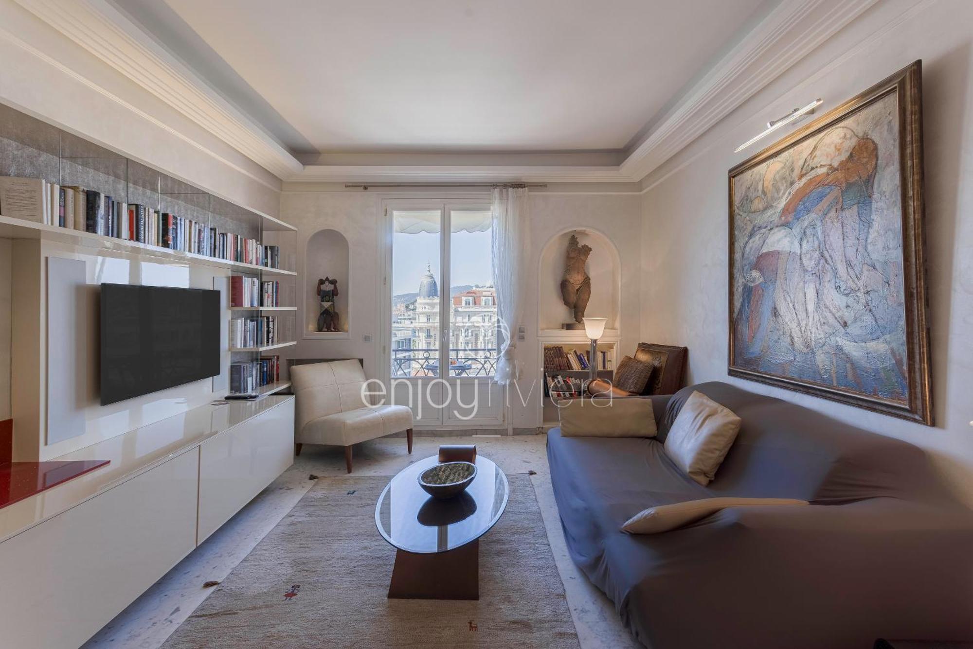 Palais Miramar Suite Art Modern - Derniere Etages Vue Mer - 75M De Confort - En Face Des Plages -Wifi - Clim Cannes Exteriér fotografie