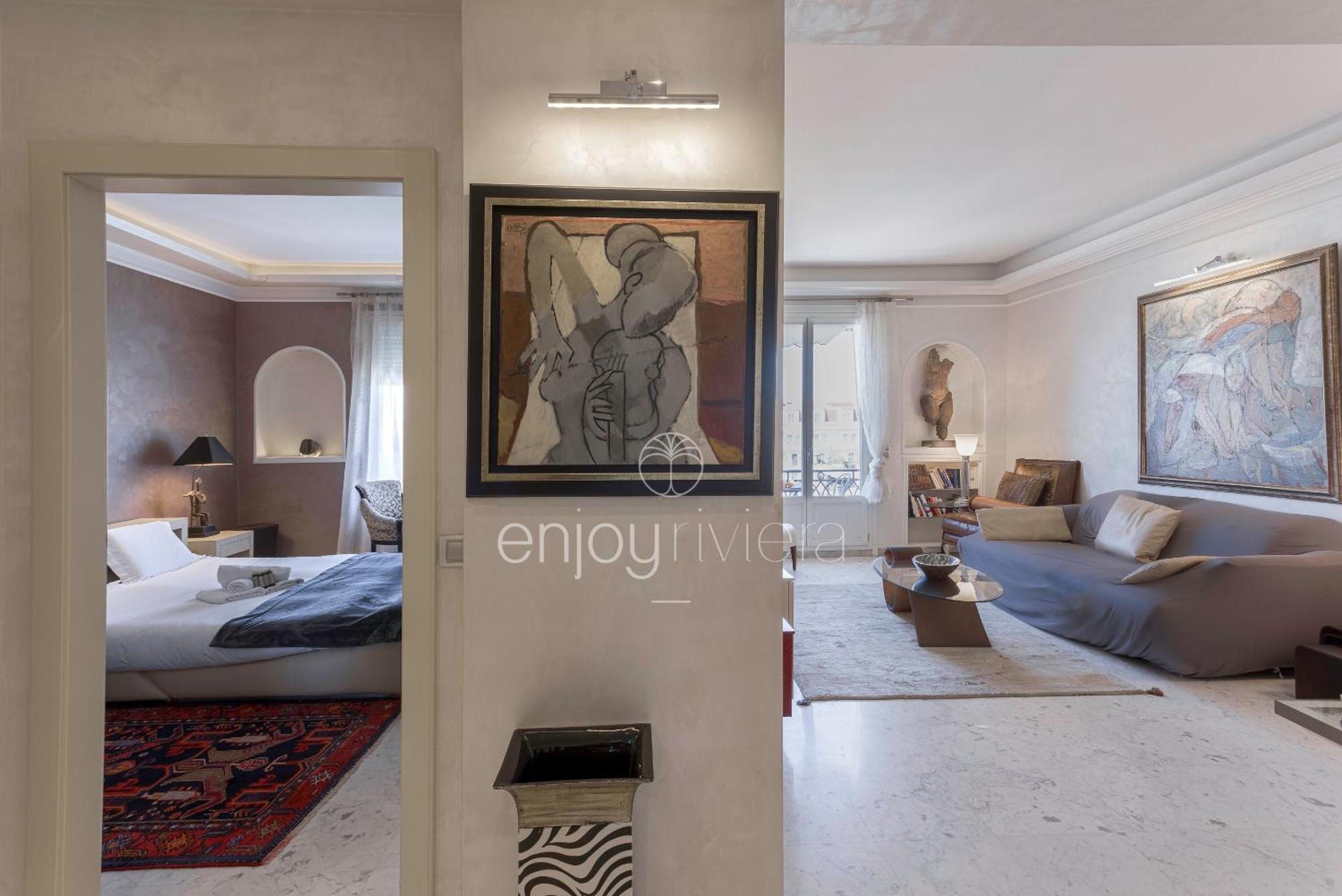 Palais Miramar Suite Art Modern - Derniere Etages Vue Mer - 75M De Confort - En Face Des Plages -Wifi - Clim Cannes Exteriér fotografie